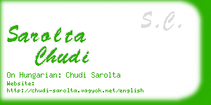 sarolta chudi business card